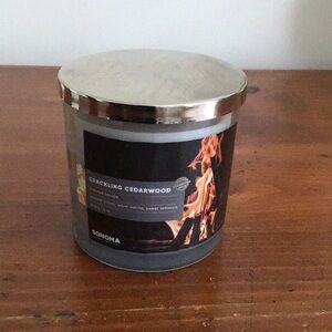 Sonoma 14 oz Scented 3-Wick Candle - Crackling Cedarwood